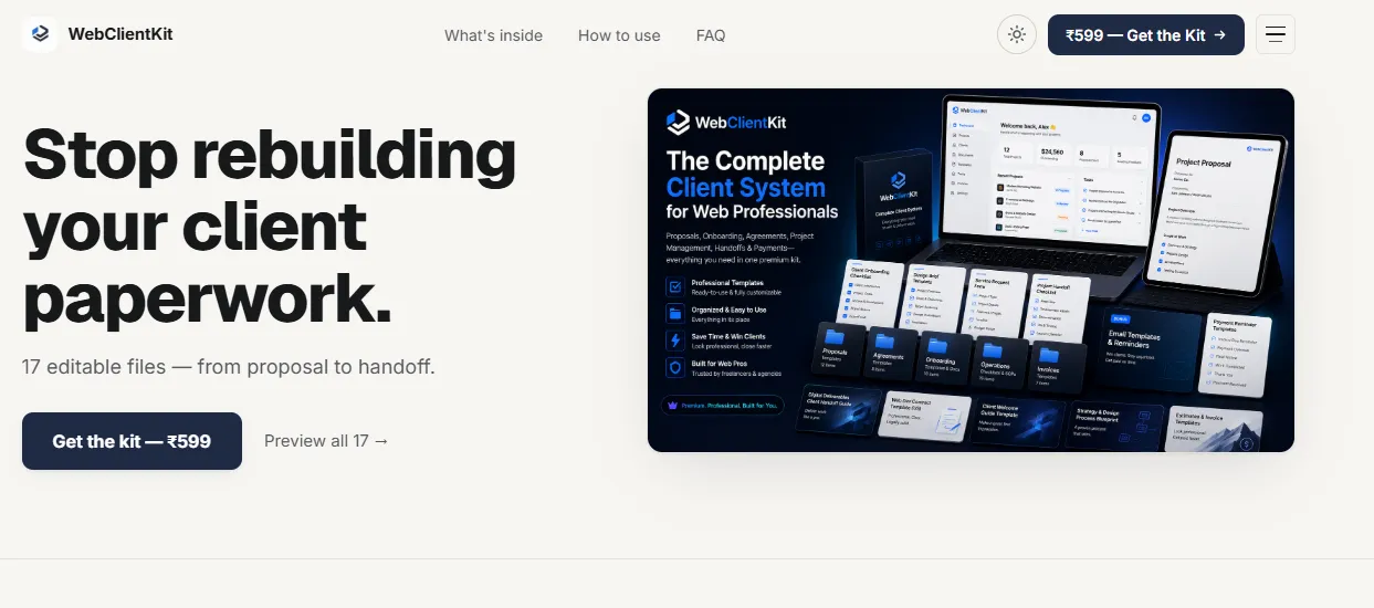 WebClientKit website home page
